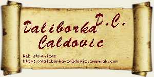 Daliborka Ćaldović vizit kartica